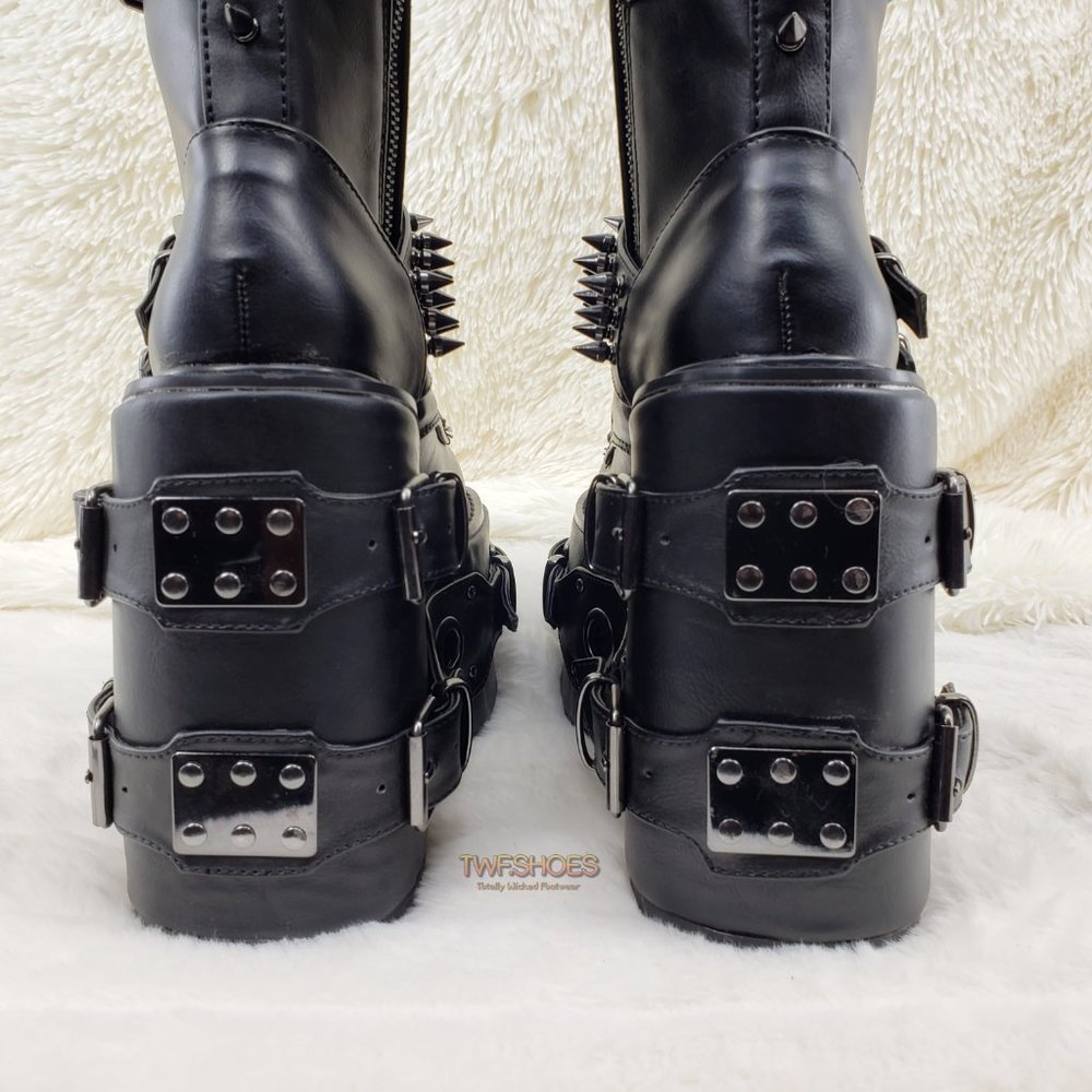 Swing 327 Knee High Platform Goth Punk Rock Boots Swing RESTOCKED - Picture 10 of 16